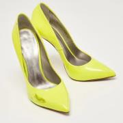 Pre-owned Leather heels Casadei Pre-owned , Yellow , Dames