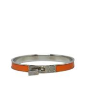 Pre-owned Leather bracelets Hermès Vintage , Gray , Dames