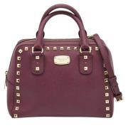 Pre-owned Leather handbags Michael Kors Pre-owned , Purple , Dames