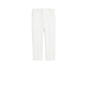 Klassieke Straight Leg Broek Max Mara , White , Unisex