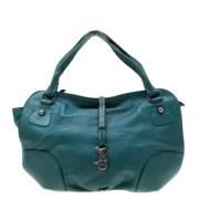 Pre-owned Leather handbags Celine Vintage , Green , Dames