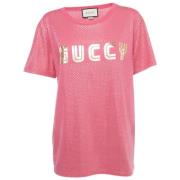 Pre-owned Cotton tops Gucci Vintage , Pink , Dames