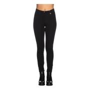 Dames Broek met Hoge Taille en Slim Fit YES ZEE , Black , Dames