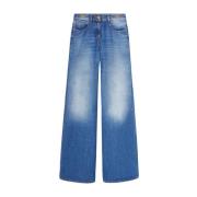 Stijlvolle Jeans Collectie Versace , Blue , Dames