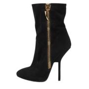 Pre-owned Suede boots Giuseppe Zanotti Pre-owned , Black , Dames