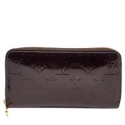 Pre-owned Leather wallets Louis Vuitton Vintage , Red , Dames