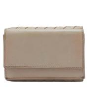 Pre-owned Leather wallets Bottega Veneta Vintage , Beige , Dames