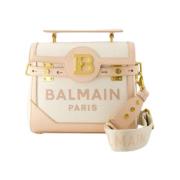 Canvas Crossbody Tas - Beige Balmain , Beige , Dames