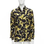 Pre-owned Silk tops Versace Pre-owned , Black , Dames