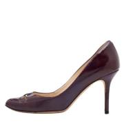 Pre-owned Leather heels Jimmy Choo Pre-owned , Purple , Dames