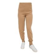 Beige Cashmere Joggingbroek Twinset , Beige , Dames