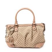 Pre-owned Canvas gucci-bags Gucci Vintage , Beige , Dames