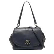Pre-owned Leather shoulder-bags Coach Pre-owned , Blue , Dames