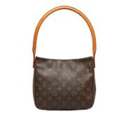 Pre-owned Canvas handbags Louis Vuitton Vintage , Brown , Dames