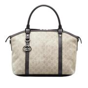 Pre-owned Leather gucci-bags Gucci Vintage , Beige , Dames