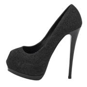 Pre-owned Fabric heels Giuseppe Zanotti Pre-owned , Black , Dames