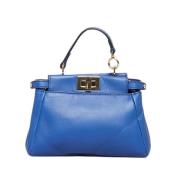 Pre-owned Leather fendi-bags Fendi Vintage , Blue , Dames