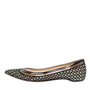 Pre-owned Mesh flats Christian Louboutin Pre-owned , Black , Dames