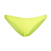 Neon Gele Logo-Strik Bikini Broekjes Alexander Wang , Green , Dames
