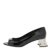 Pre-owned Leather heels Miu Miu Pre-owned , Black , Dames