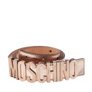 Pre-owned Leather belts Moschino Pre-Owned , Yellow , Dames