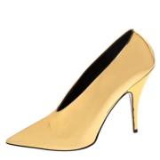 Pre-owned Leather heels Stella McCartney Pre-owned , Yellow , Dames