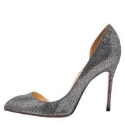 Pre-owned Fabric heels Christian Louboutin Pre-owned , Gray , Dames