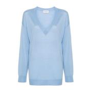 078 Azzurro Polvere Sweater P.a.r.o.s.h. , Blue , Dames