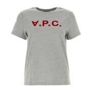 Grijze Katoenen VPC T-Shirt A.p.c. , Gray , Dames