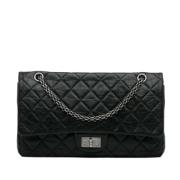 Pre-owned Leather shoulder-bags Chanel Vintage , Black , Dames