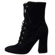 Pre-owned Suede boots Gianvito Rossi Pre-owned , Black , Dames