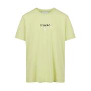 Gele T-shirt met logo Iceberg , Yellow , Heren