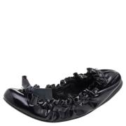 Pre-owned Leather flats Miu Miu Pre-owned , Black , Dames