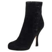 Pre-owned Suede boots Dolce & Gabbana Pre-owned , Black , Dames