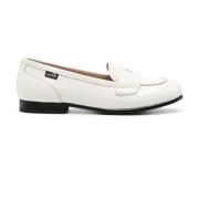 Witte sandalen met hartvormige penny gleuf Love Moschino , White , Dam...