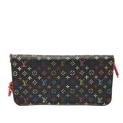 Pre-owned Coated canvas wallets Louis Vuitton Vintage , Black , Dames