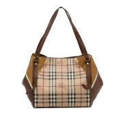 Pre-owned Leather totes Burberry Vintage , Brown , Dames