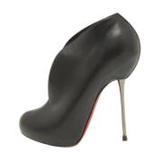Pre-owned Leather boots Christian Louboutin Pre-owned , Black , Dames