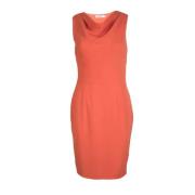 Pre-owned Fabric dresses Dior Vintage , Orange , Dames