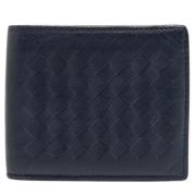 Pre-owned Leather wallets Bottega Veneta Vintage , Blue , Dames