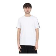 Minimalistisch Logo Print T-shirt voor Heren Moschino , White , Heren