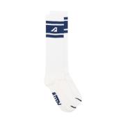 Hoofd Unisex Sokken (wit/blauw) Autry , White , Heren