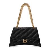 ‘Crush Medium’ schoudertas Balenciaga , Black , Dames