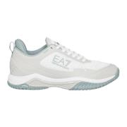 Stijlvolle Comfort Sneakers Emporio Armani EA7 , White , Heren