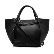 Pre-owned Leather handbags Celine Vintage , Black , Dames