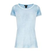 Lichtblauw Katoenen T-shirt voor Vrouwen Avant Toi , Blue , Dames