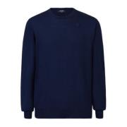 Sebastien Merino Regular Crew Neck Sweater in Blauw K-Way , Blue , Her...