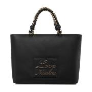 Zwarte Shopper Tas voor Vrouwen Love Moschino , Black , Dames