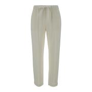 Witte Buddy Broek Semicouture , White , Dames