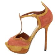 Pre-owned Suede sandals Sergio Rossi Pre-owned , Multicolor , Dames